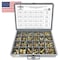 Boltsandnuts.Com Inch Grade 8 Hex Cap Screws, Nuts, and Washers Fine Thread Zinc Yellow USA Made Hardware - 575 PCS Assortment Kit #488 - alternate 1